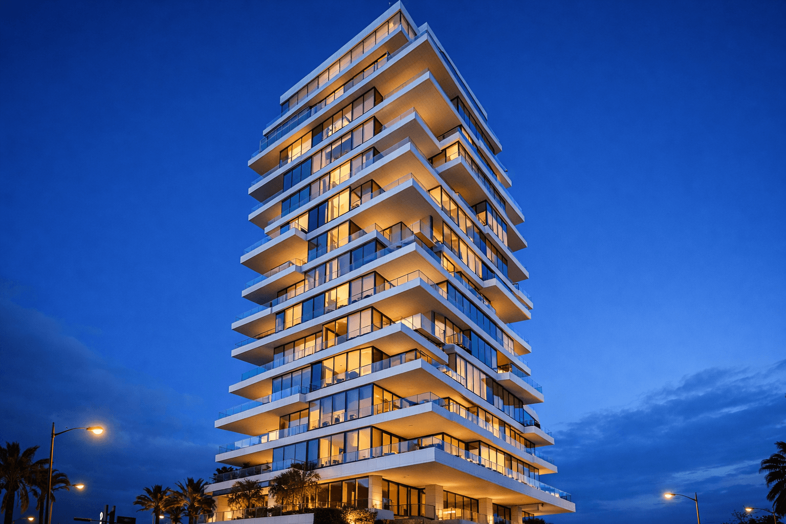 Render arquitectónico de un edificio residencial de lujo DOMUS